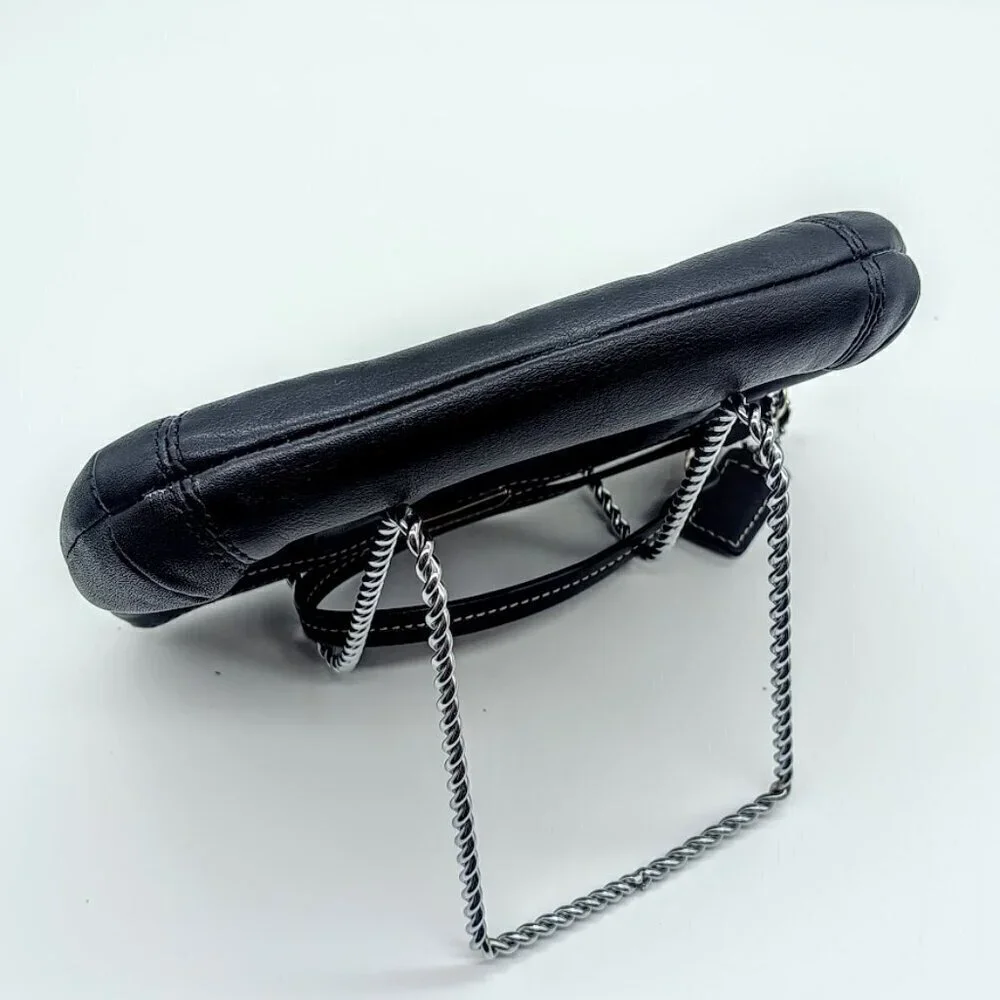 Coach Black Leather Wristlet